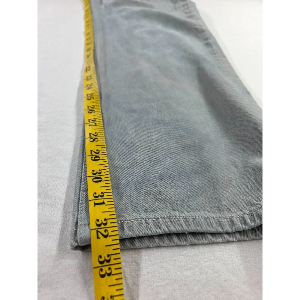 Levis 501 Mens Jeans 2012 Button fly Light Blue 42x36 Distressed Faded